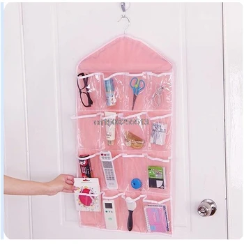 

16 Pockets Clear Over Door Hanging Bag Shoe Rack Hanger Storage Organizer Nice