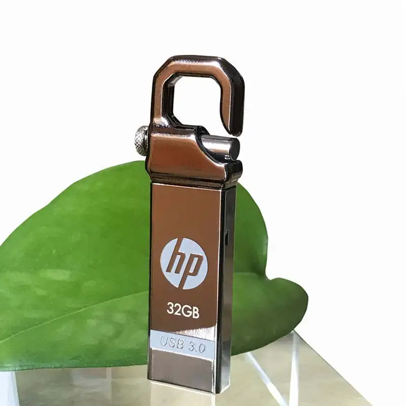 Hp USB флеш-накопитель 64 ГБ, флеш-накопитель, бесплатный подарок, карта памяти, сделай сам, логотип на заказ, Cle, USB3.0, 64go, флеш-накопитель, металлический usb диск 3,0