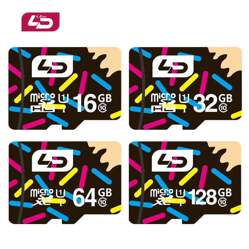 LD Micro SD карта 32 Гб класс 10 16 Гб/64 Гб/128 Гб класс 10 UHS-1 8 Гб класс 6 Карта памяти флэш-память Microsd для смартфона