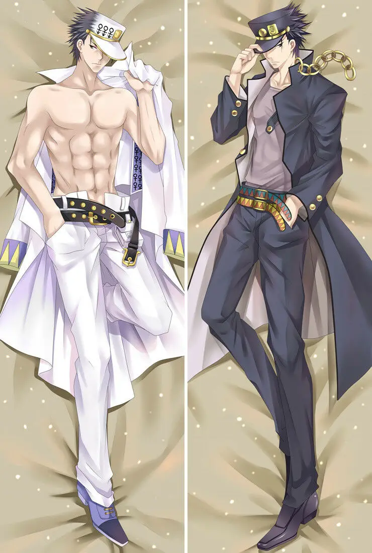 Аниме Dakimakura JoJos Необычные Приключения косплей реквизит Kujo Jotaro обнимающий тело индивидуальный заказ BL мужской чехол для подушки - Цвет: 50X150cm