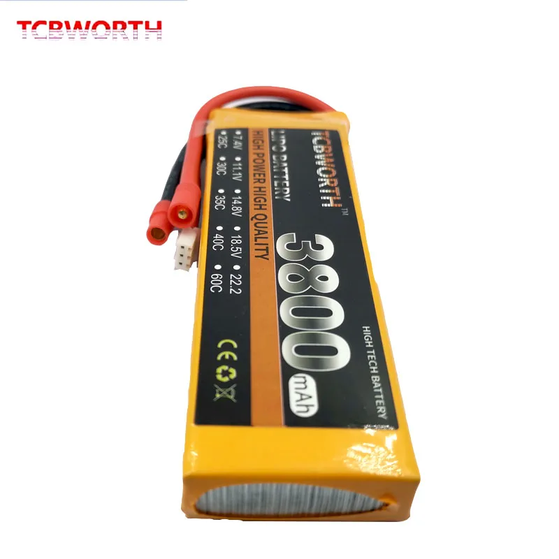 2S RC Lipo аккумулятор 7 4 В 3800 мАч 35C для радиоуправляемого дрона самолета вертолета