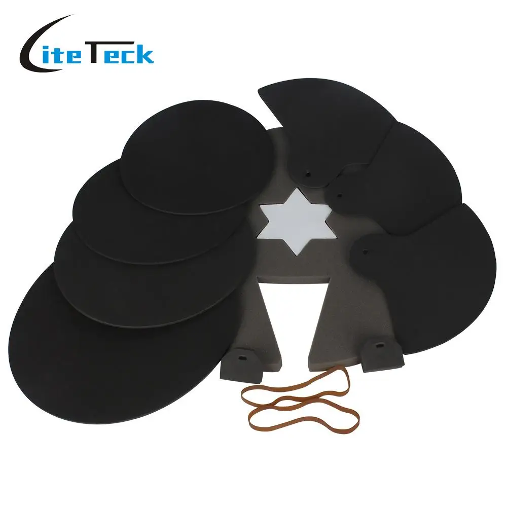 8 Piece Drum Set Silencer Practice Pads Mute with Cymbal Mutes High