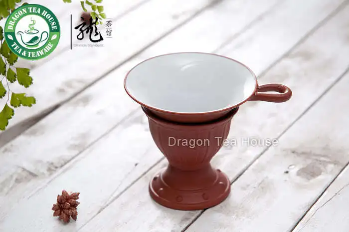 Yixing Zisha глина глазурь с подкладкой ситечко и подставка для красного чая|strainer