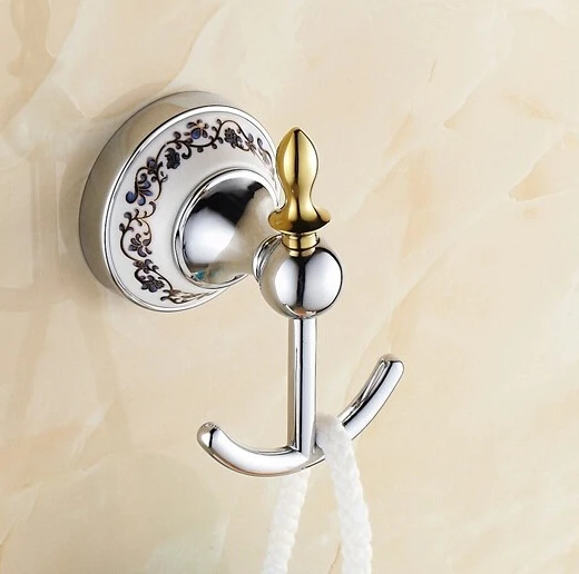 Fashion Blue&White Porcelain 2015 New Design Robe Hook,Clothes Hook