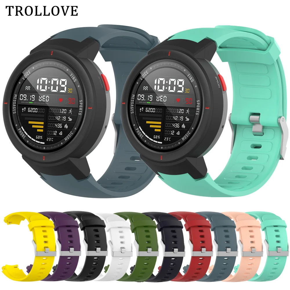 

Strap For Xiaomi Huami Amazfit Verge 3 Replacement Band Soft Silicone Bracelet for Huami Amazfit Verge Smart Watch Accessories