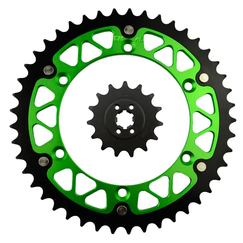 15 / 45 46 47 48 49 51 52 T Motorcycle Front and Rear Sprocket Kit for