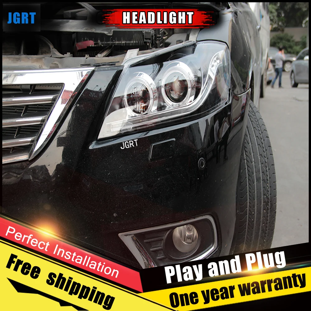 Автомобильный стиль светодиодный фары для Toyota Camry V1 2009-2011 для CamryV1 Головной фонарь светодиодный DRL Объектив двойной луч H7 HID Xenon Биксеноновые линзы