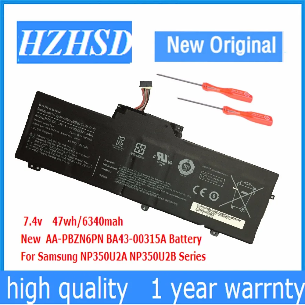  7.4V 47Wh New Original AA-PBZN6PN Laptop Battery for Samsung 350U2B 350U2A NP350U2A NP350U2B Series