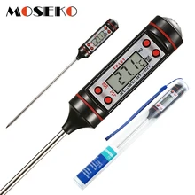 MOSEKO цифровой кухонный термометр для мяса для приготовления воды Пищевой зонд духовка электронный термометр для барбекю бытовые кухонные инструменты