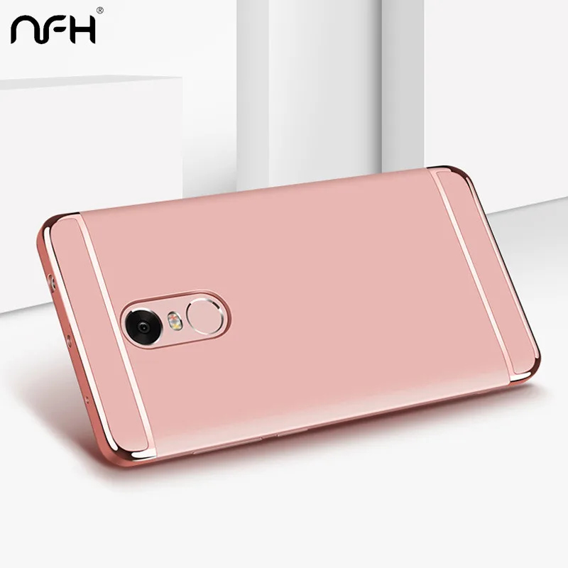 

360 Bumper Slim Protective Case for Xiaomi Redmi On 5A Note 5A 5 Plus NFH Luxury Hard Plating Comfortable Case Redmi Note 5 Pro