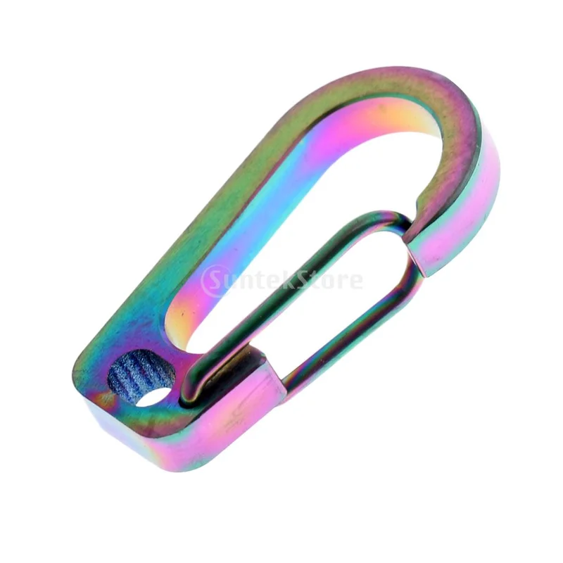 Titanium Alloy Carabiner Clip Keychain Quick Hook Buckle Outdoor Tools Camping Hiking Mountaineering Gadgets Titanium Alloy Carabiner Clip Keychain Quick Hook Buckle Outdoor Tools Camping Hiking Mountaineering Gadgets