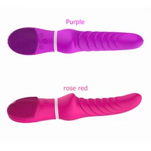 G-spot Clit AV Wand Massger Vibrator USB Charging Dual Vibration with Electric Face Cleanser Vibrator Dual Use Vibrator Sex Toys