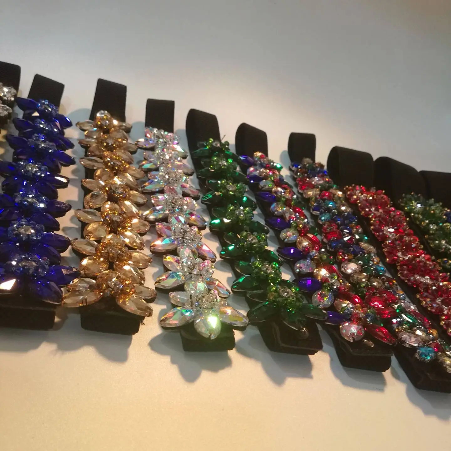 

Girlgo Bohemia Fashion Bling Flower Adjustable Belt for Women Ethnic Elastic Belt Jewelry Wedding Party Gifts Accessories Bijoux