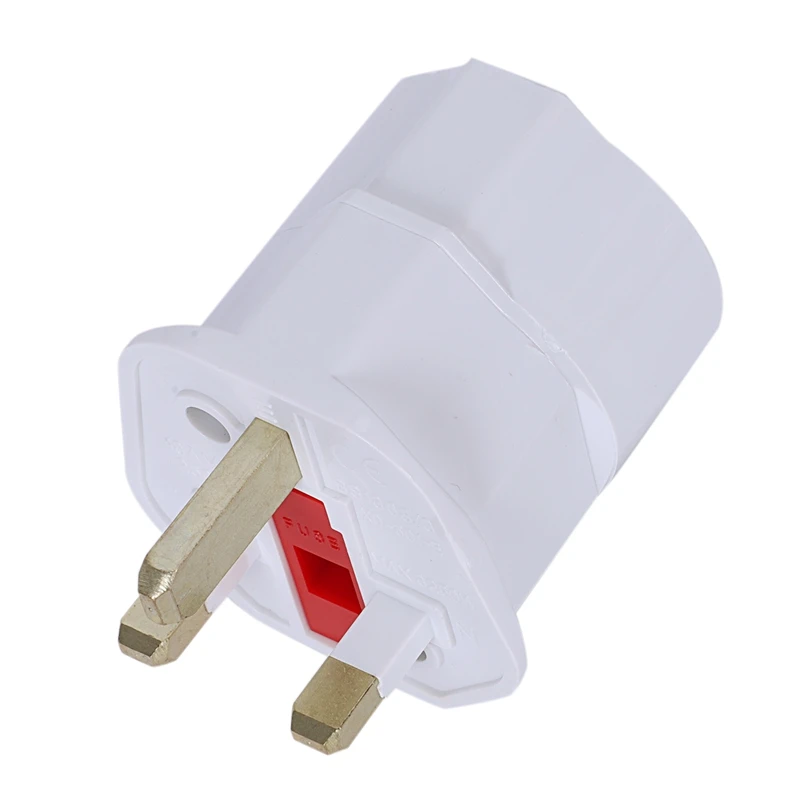 Travel Plug Socket Adapter Travel Adapter Power Germany EU on UK England - Color: White