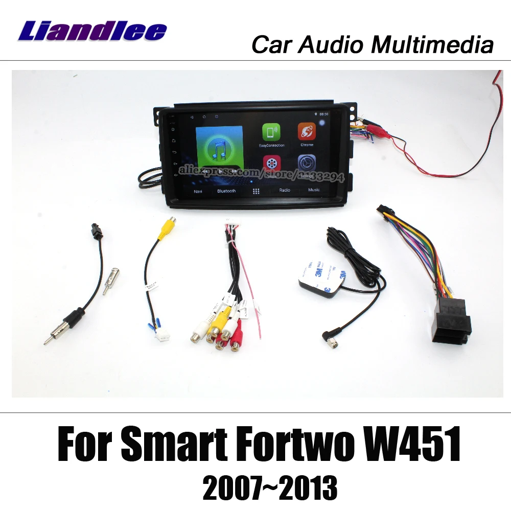 Liandlee Android For Smart Fortwo W451 2007~2013 Stereo Radio Video Wifi Carplay Map GPS Nav Navi Navigation Multimedia No DVD