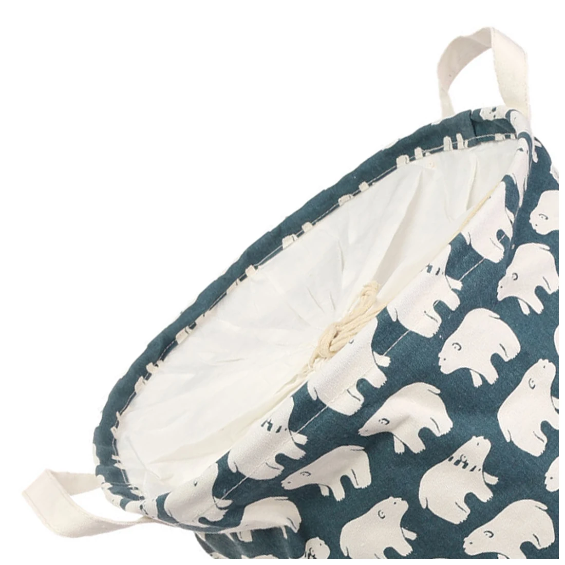 العليم الساخن طوي القطن الكتان غسل الملابس سلة الغسيل فارز حقيبة تعوق التخزين ، الأزرق الدب القطبي-35*45 سنتيمتر