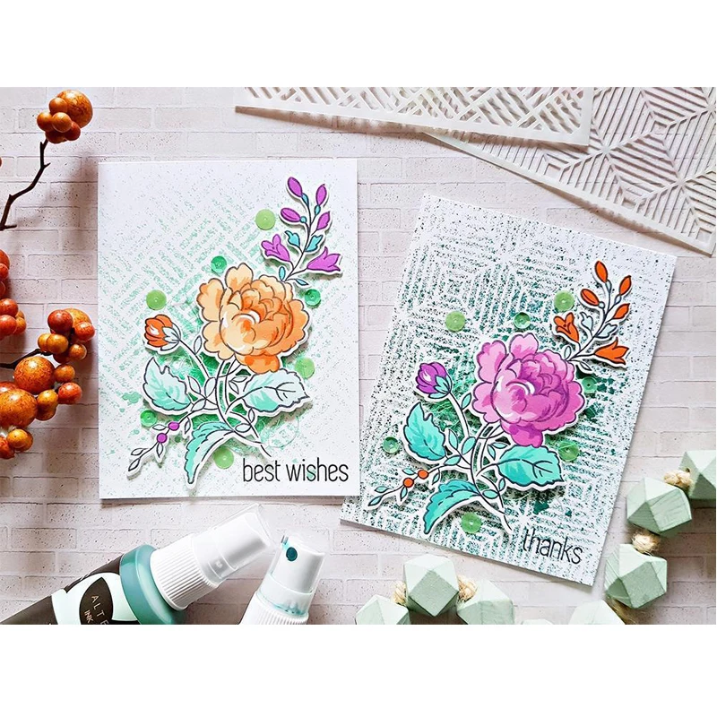 Irregular Shape DIY Plastic Stencil Scrapbooking Card Decorative Embossing Crafts Templates Embellishments 6x6 inch | Дом и сад
