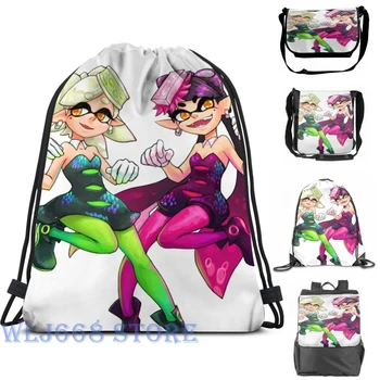 

Funny graphic print shoulder Bags women Splatoon Sister Single shoulder backpack travel for men Gym Bag
