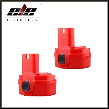 

2x Eleoption 14.4V 2000mAh Ni-CD Red Rechargeable Power Tool Battery for Replacement for MAKITA 1420 1422 1433 1434 1435 1435F