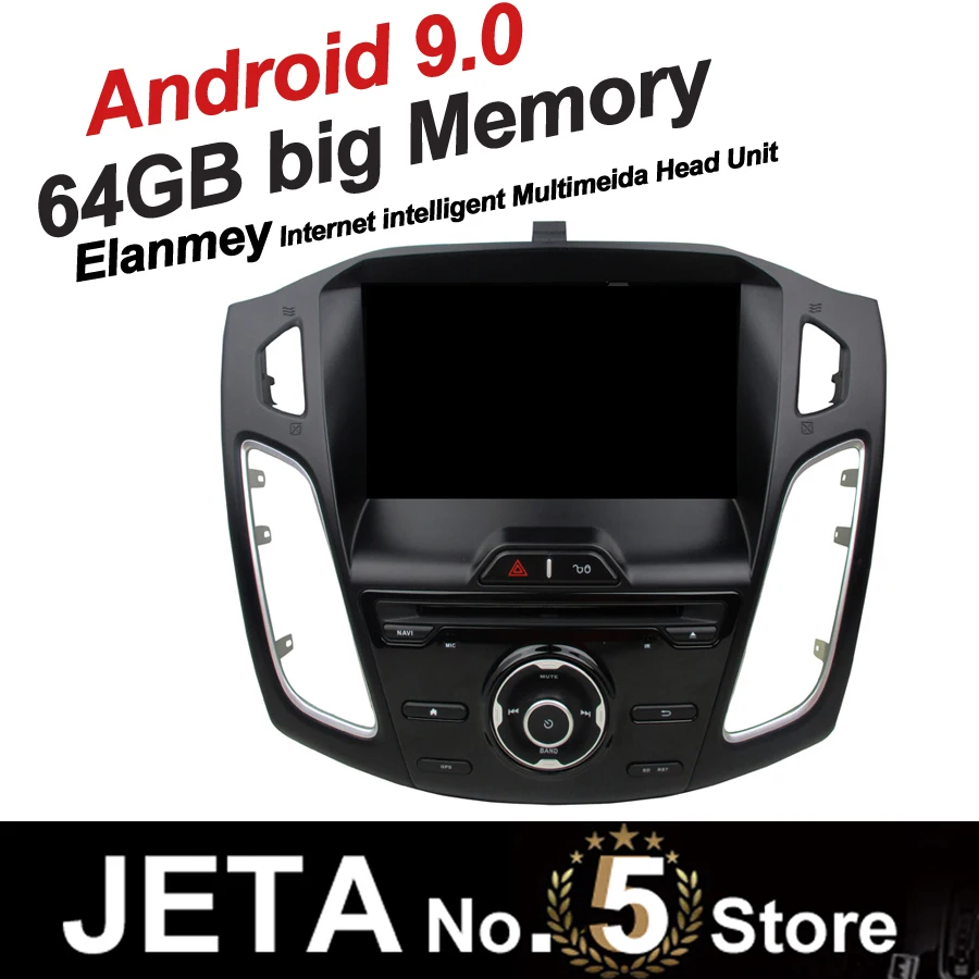 Sale Fit for Focus 2012 2014 Car Radio GPS Music player tape recorder Android 9.0 64GB big memory DSP equalizer IPS touch screen 8