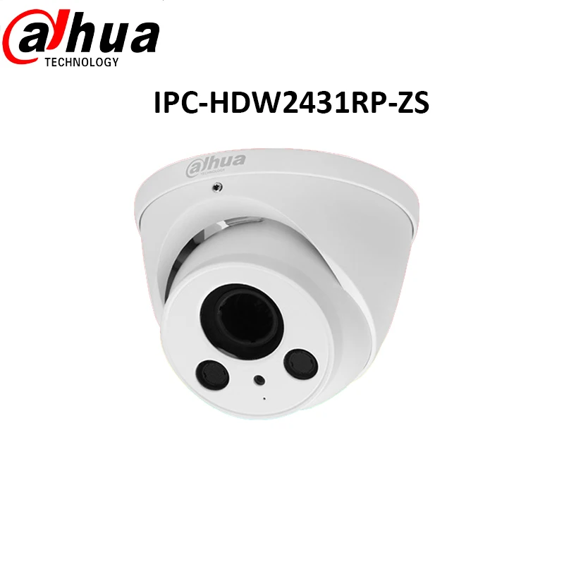 

Dadua IP Camera IPC-HDW2431R-ZS 2.7~12mm varifocal lens Dome camera IR 60m IP67 4MP POE WDR H.265 IR Eyeball