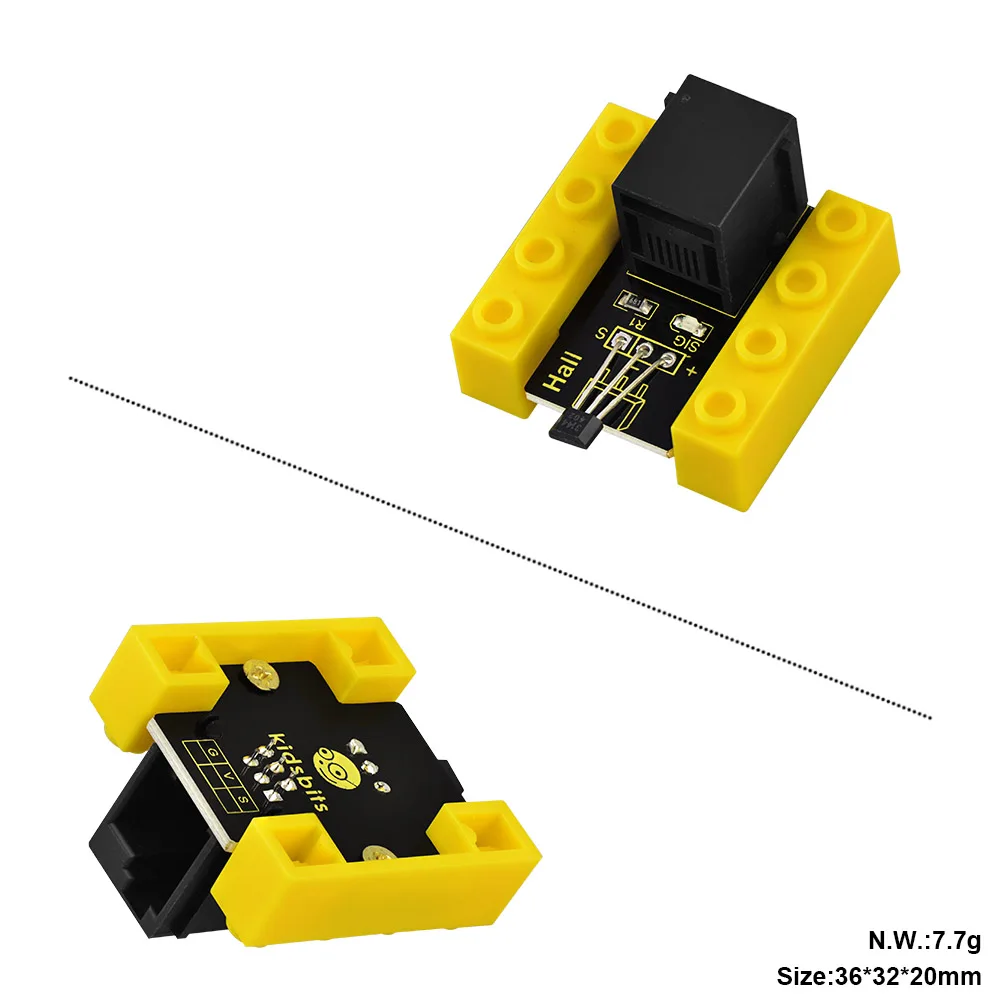 

kidsbits Blocks Coding PIR Motion Sensor Module for Arduino STEAM EDU (Black and Eco-friendly)