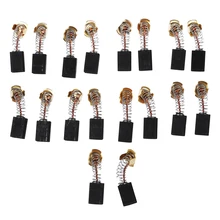 9 пар 17x11x7mm щетка углеродная весны мотор для угловая шлифовальная машина угольные щётки, а также смазывайте механизм запасная часть шлифовка Мощность часть инструмента