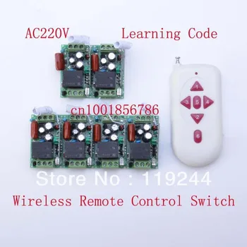 

220V 1CH Radio RF Wireless Remote Control Switch 6Receiver& transmitter Learning Code 315/433Mhz mini size