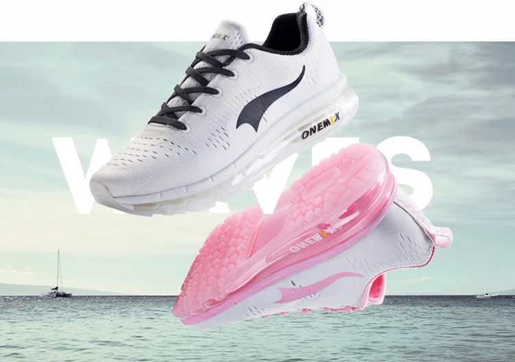 Беговые кроссовки Onemix Для женщин Спортивная обувь дышащая Дамская Спортивная обувь Открытый женские Прогулочные кроссовки женские амортизирующая обувь
