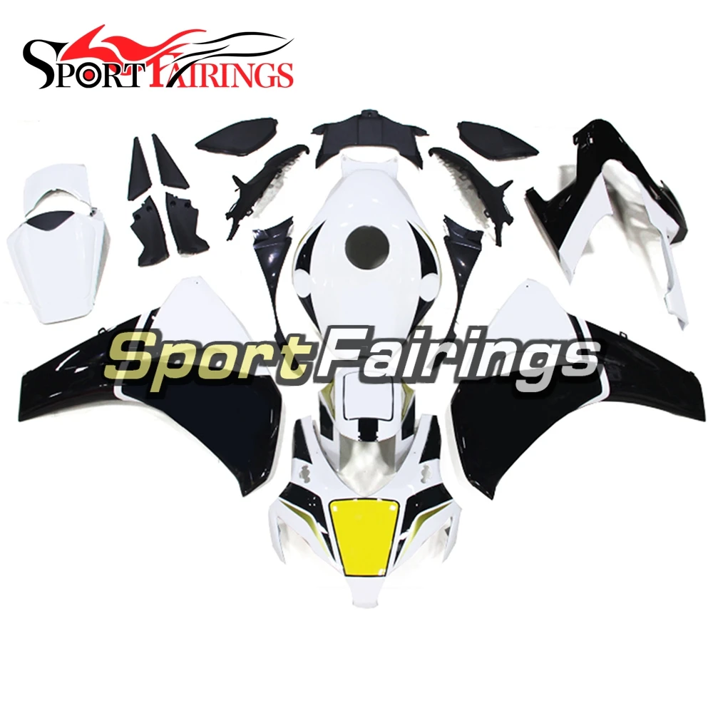 White Black Yellow Fairings For Honda CBR1000 CBR1000RR 08 11 2008 2009 2010 2011 Injection ABS