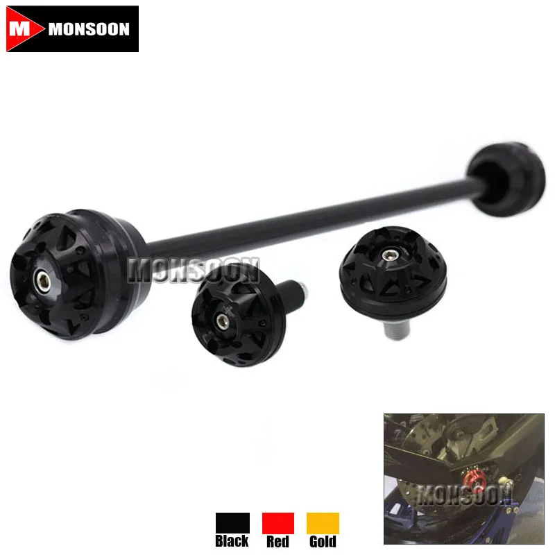 

For YAMAHA T-MAX 530 TMAX 530 TMAX530 T-MAX530 2012-2015 Motorcycle Front & Rear Axle Fork Crash Sliders Wheel Protector Black
