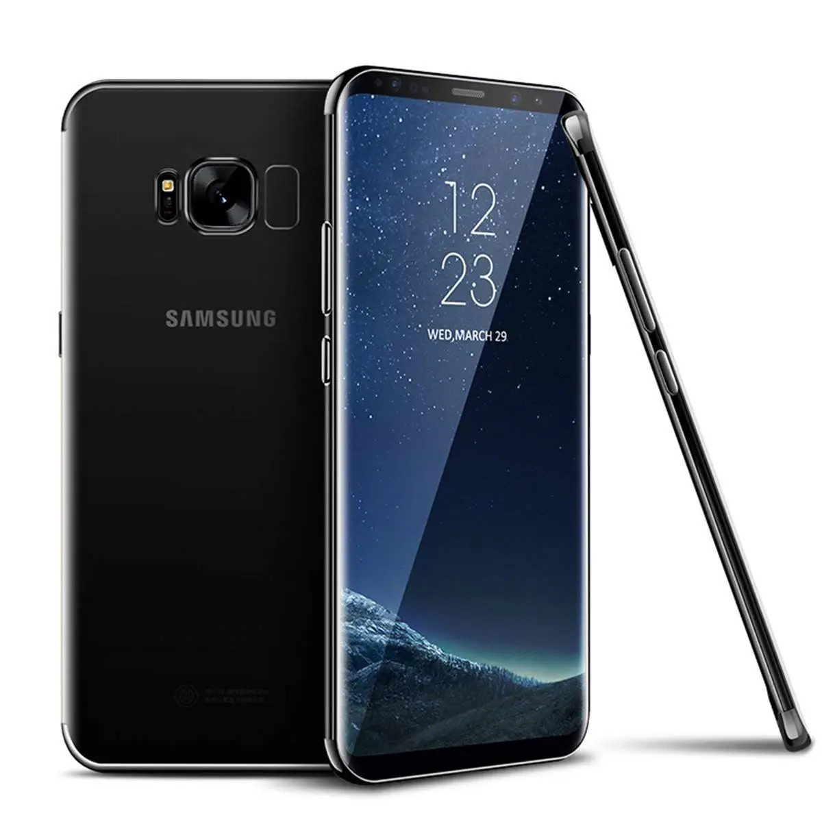 

For Samsung Galaxy S10 Plating Transparent Case Clear Dirt Resistant TPU Environmental Protection Silicone Cases