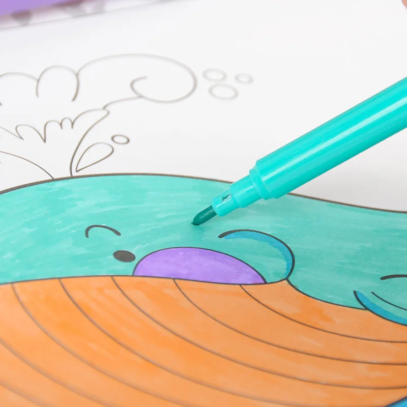 106 шт. Набор для творчества Набор для рисования для детей детские цветные ручки Мелки с деревянный ящик инструменты для рисования