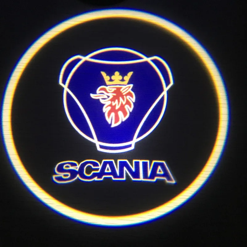 2* Призрак Тень Logo Добро пожаловать автомобиль водить Дверь Легкий лазер любезно слайд проектор логотип эмблема свет для Tamiya Scania