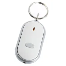 Свисток светодиодный светильник фонарь пульт ДУ со звуковым управлением Lost Key Finder Locator дистанционный брелок для ключей со свистком