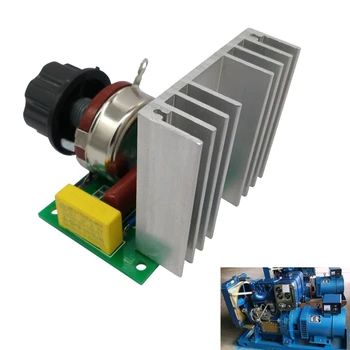 

Voltage Regulator AC 220V4000W High Power Dimming Thermostat Switch Governor