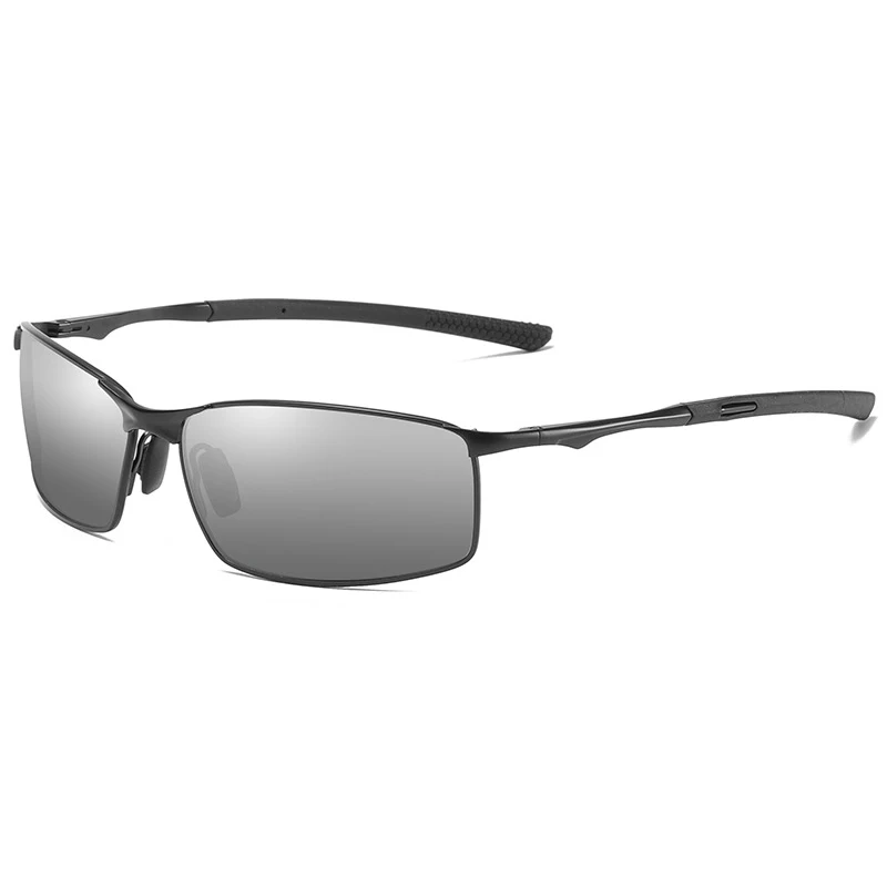SIMPRECT новые фотохромные поляризованные солнцезащитные очки Мужские Модные прямоугольные UV400 высококачественные металлические зеркальные солнцезащитные очки для вождения - Цвет линз: MERCURY