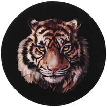 Лес Тигр животный узор квадратный круглый черный ковер для гостиной спальни ковер/Детская комната моющийся нескользящий пол ковер