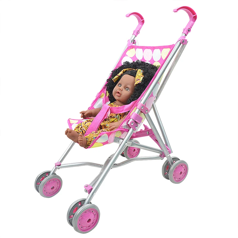 Brinquedos do Jogo do Bebê Carrinho de Criança Carrinho de Rodas Motrizes tipo Dobrável Carrinhos de Brinquedo de Aniversário Presente de Natal Infantil Rosa Carrinho 15 Carrinho De Criança Carrinho Carrinho de Rodas