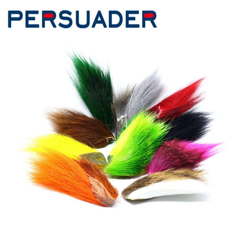 PERSUADER, 1 шт., хвостик, волосы, секция, стримеры, блесна на окуня, материал для завязывания мушек, 10 цветов, северный олень, хвост, искусственные приманки