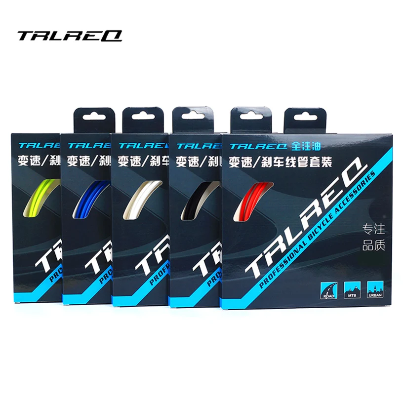 

TRLREQ Bike Brake Shift Wire Tube Kits Oil-filled Bicycle Brake Derailleur Cable Set for BMX MTB Folding Road Bike Cycling Parts