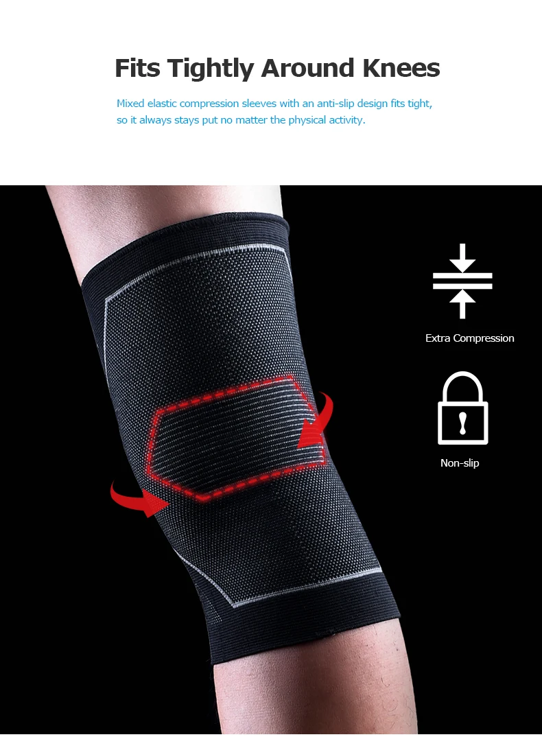 AONIJIE E4108 One Piece Protective Knee Brace Support Compression Sleeve Knee Pad Wrap Volleyball Kneepad For Arthritis Running