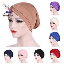 DOUDOULU женские шляпы для женщин мусульманская гофрированная раковая химиотерапия шляпа бини шарф Тюрбан головной убор кепки женские шапки# SS
