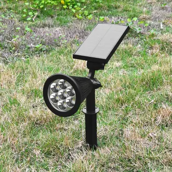 

7 Colour in 1 LED Solar Lawn Lamp Spotlight Outdoor Adjustable Flood Lights Garden Yard Wall Lamps Waterproof RGB Super Brightne