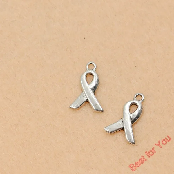 20 шт. античные серебряные подвески в виде ленты для раковых желез модные