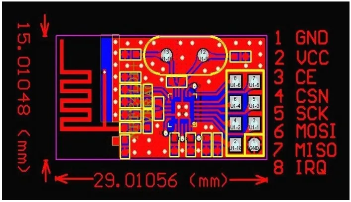 10 шт. x NRF24L01+ беспроводной модуль 2,4G модуль беспроводной связи модуль обновления с отслеживанием Нет для arduino