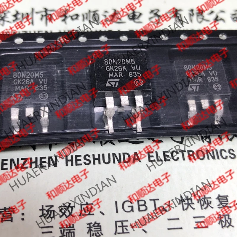 Новый оригинальный 80N20M5 STB80N20M5 TO-263 200 V 61A в наличии | Обустройство дома