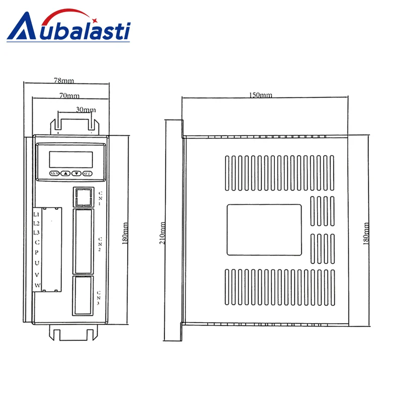 Aubalasti 400 Вт серводвигатель переменного тока комплекты 3000 Н. М об/мин 60ST-M01330 двигатель переменного тока Соответствует Серводвигатель AASD 15A фрезерный станок с ЧПУ