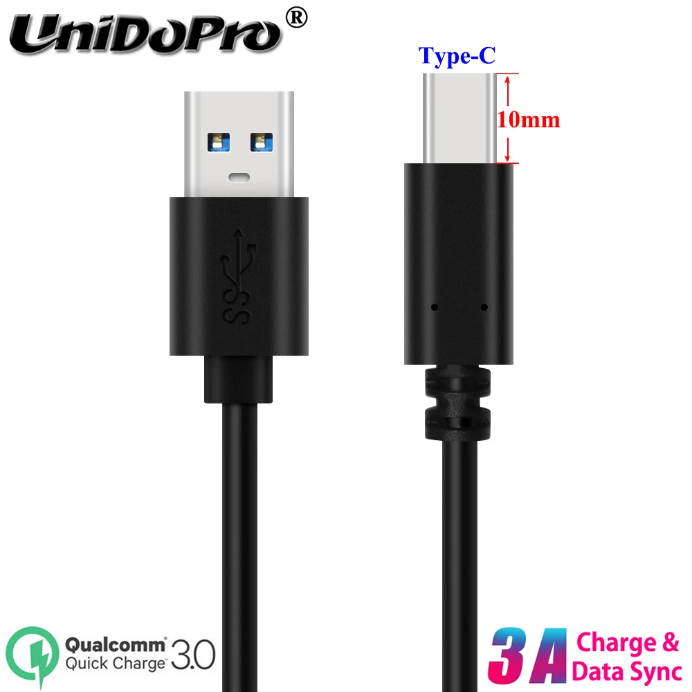 

10mm Extended Cord QC 3.0 USB-C Type C Fast Charger Cable for Blackview Oukitel UMiDiGi Doogee Ulefone Leagoo Zoji Rugged Phones