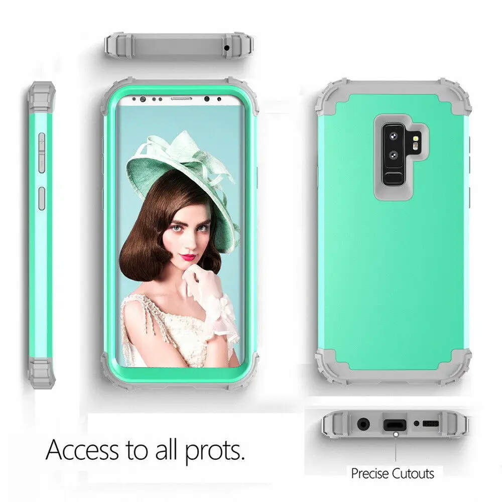 Samsung S9/S9 Plus/Note 8 New Armor Shockproof Hybrid Protector Combo Case Shell